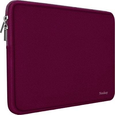 14 Inch Laptop Sleeve, Resistant Neoprene Notebook Computer Pocket Case, Wine Re