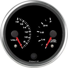 Speedhut R45-dg2-rev 4-12 Dual Gauge Voltsfuel Speedhut R45-dg2-rev 4-12 Dual Gauge Voltsfuel