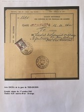 Lot 1518 - (Algérie EA) : collection spécialisée sur les surcharges EA d'Algérie