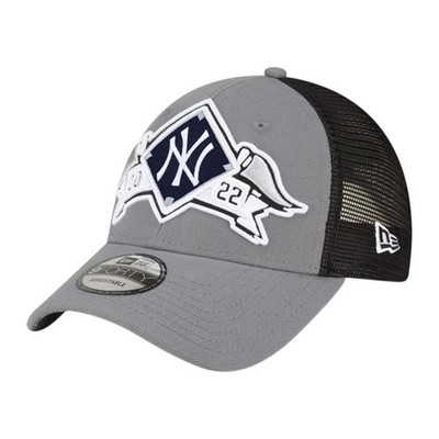 New Era New York Yankees 2022 Division Winner 9FORTY Snapback Hat Cap Gray