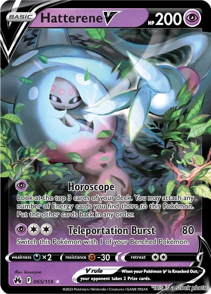 Hatterene V [CRZ - 065/159] Holofoil Pokemon NM