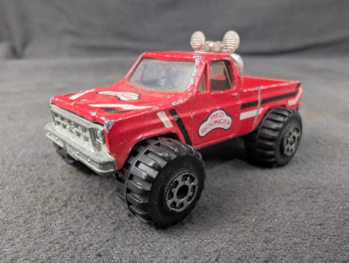 Vintage 1980s Road Champs GMC High Roller 4x4 Red Bouncer Pickup