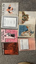 Lot Of 1920s Vintage Sheet Music For Piano
