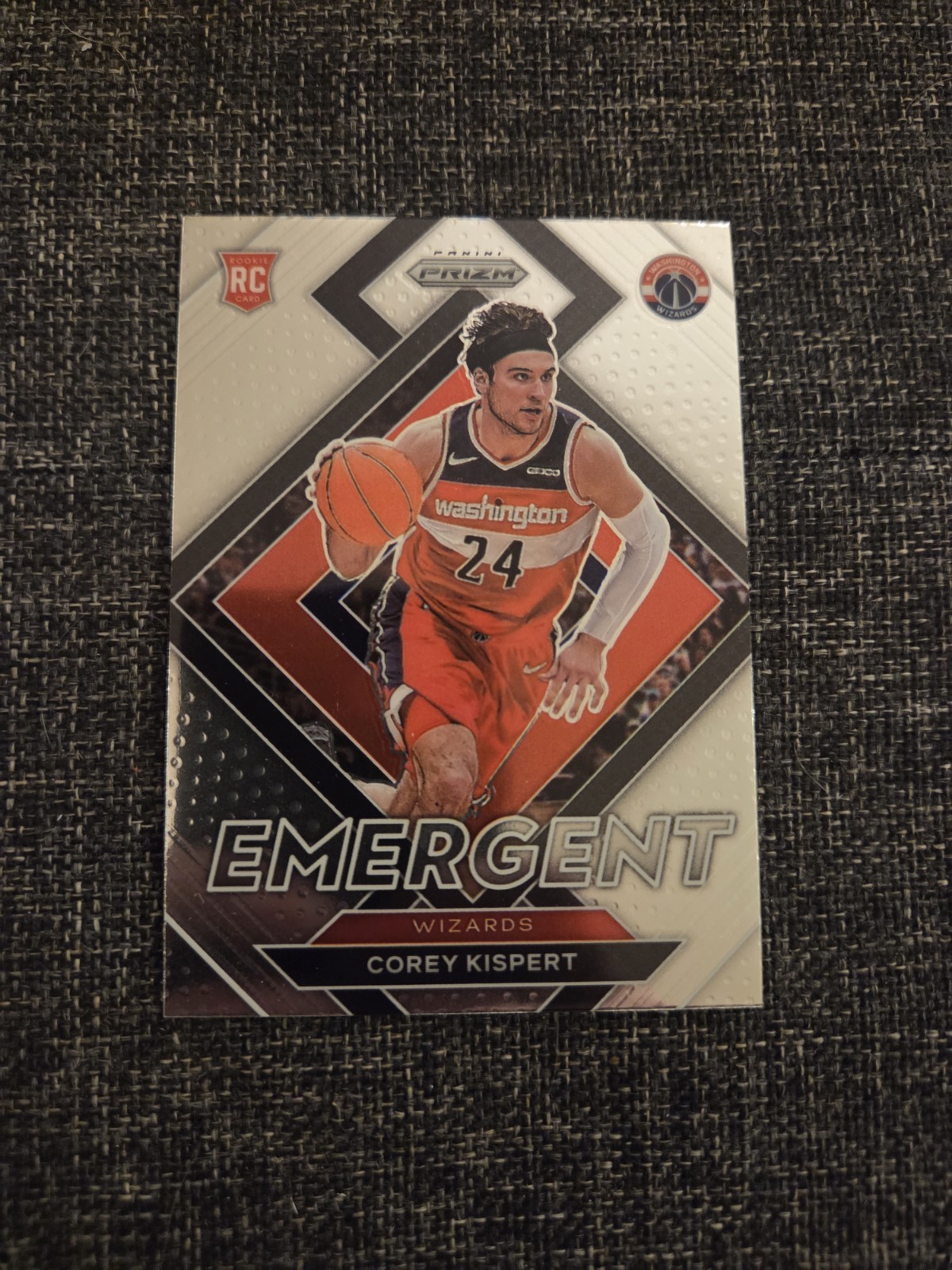 2021-22 Panini Prizm Basketball #10 Corey Kispert Base RC Rookie Emergent (PWE)