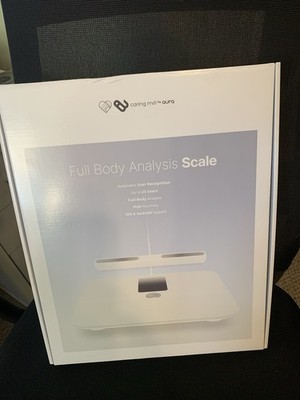 Caring Mill By Aura Full Body Analysis Weight Smart Scale W Bluetooth & More NIB