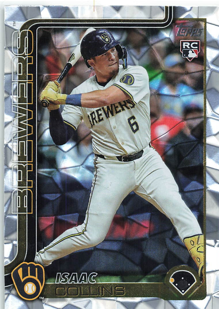2025 Topps Series 2 Isaac Collins #657 Diamante Foilboard RC RC ) MLB Baseball