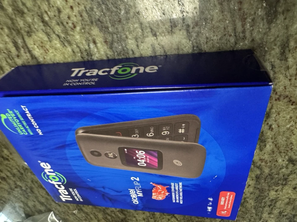 tracfone alcatel my flip 2 Throw Away Phone track ￼new - Image 3 of 4