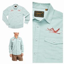 Howler Brothers Gaucho Snapshirt Shirt Mens XL Flamingo Flight DISCONTINUED NEW