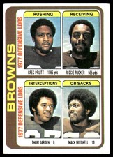 Greg Pruitt  Reggie Rucker  Thom Darden  Mack Mitchell 1978 Topps #506 Browns