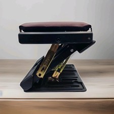Ergonomic Footrest w/ 4 Height Levels, Removable PU Leather Pad, Max-Load 180Lbs