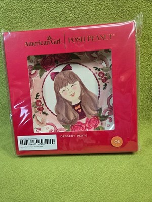 American Girl X Posh Peanut Dessert Plate Samantha-Brand New In Box-Never Opened