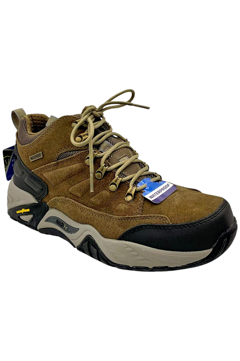 Мужские походные ботинки Skechers Arch Fit Recon Romar цвета хаки 14390₽