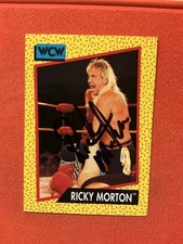 1991 WCW Impel Card #99 🔥🔥WWE 🔥Ricky Morton AUTOGRAPH 🔥🔥🔥🔥🔥🔥🔥