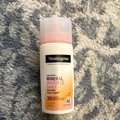 Neutrogena Purescreen Mineral Invisible Face Sunscreen SPF 30 Liquid 1.4 fl oz