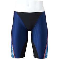Mizuno FX/Sonic Synergy Half Spats Men's Swim Race 82:Navy x Light Blue Small