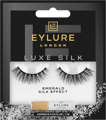 EYLURE LUXE SEIDENEFFEKT FALSCHE WIMPERN MIT SELBSTKLEBENDEM SMARAGD