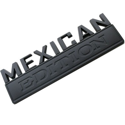 7'' MEXICAN EDITION Matte Black Emblem Badges Decal Car Truck SUV Boat - 1pc