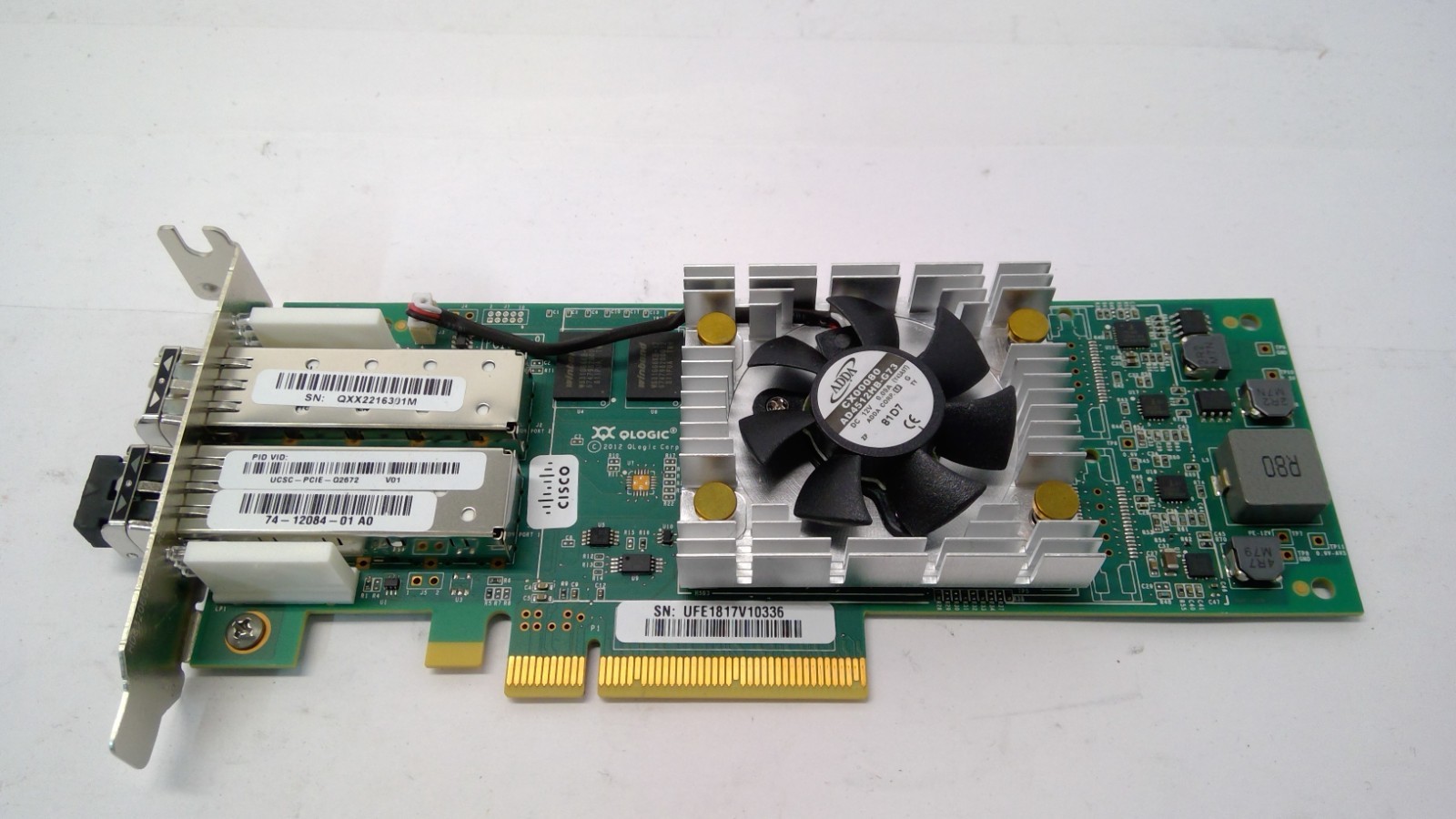 CISCO Qlogic QLE2672-CSC  Dual Port SFP+ 16Gb Fibre Channel HBA Server Card