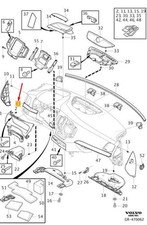 Volvo XC90 MK2 Instrumententafel linke Zierleiste LHD 31366419 Originalteil