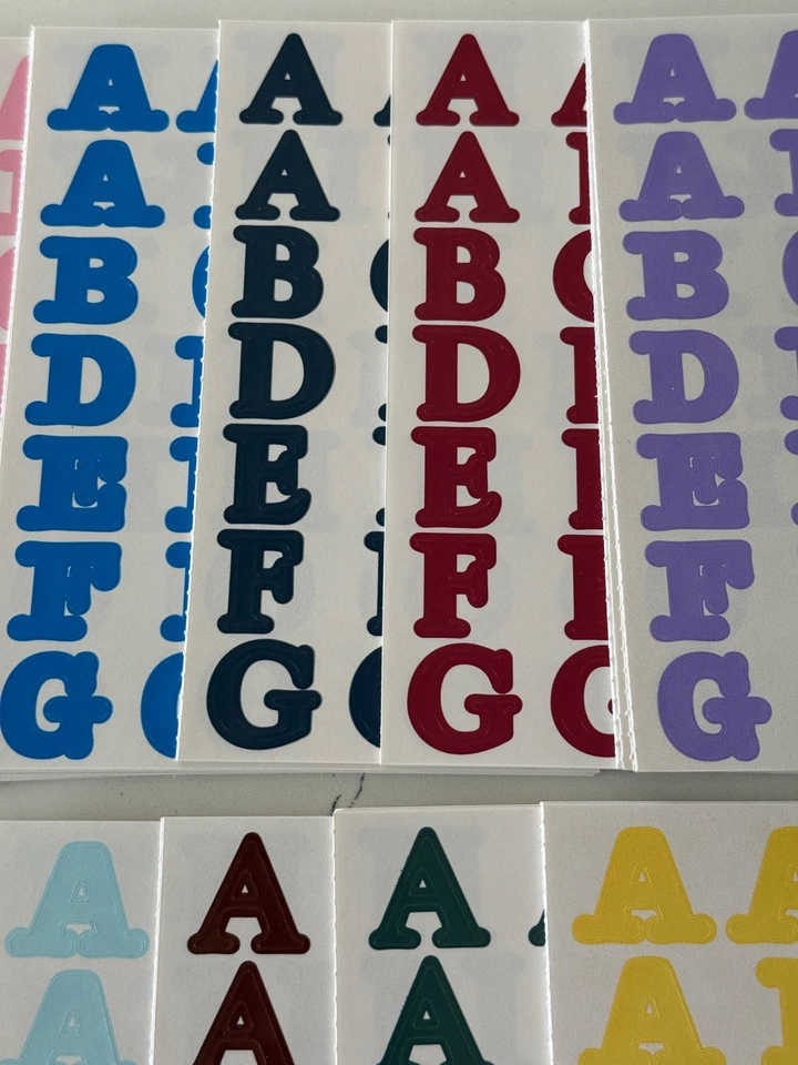 Hojas de pegatinas Creative Memories ABC/123 ~ varios colores ~ 3/4" tú eliges Foto 3 de 4