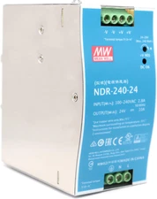 MEAN WELL NDR-240-24 240W 24VDC 10A AC/DC Industrial DIN Rail Power Supply Singl