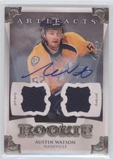 2013-14 Artifacts Rookies Silver Jersey/Jersey 11/12 Austin Watson #153 Auto 0b0