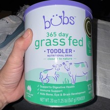 Bubs 365 Grass Fed Toddler Nutritional Drink, Non-GMO Whole Milk-Based Formu...
