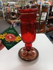 Perky Pet Antique Red Glass Hummingbird Feeder NEW