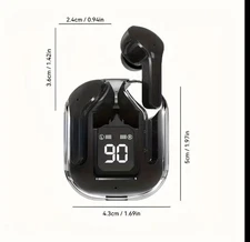 Audífonos Inalámbricos Transparentes con Reducción de Ruido para Llamadas, Conex