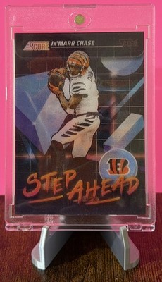2025 Score #SA-JCE - Ja Marr Chase Step Ahead Hologram Case Hit SSP - Bengals
