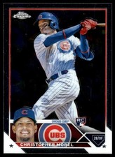 Christopher Morel Cubs 2022 Topps Chrome RC Rookie Card #198. rookie card picture