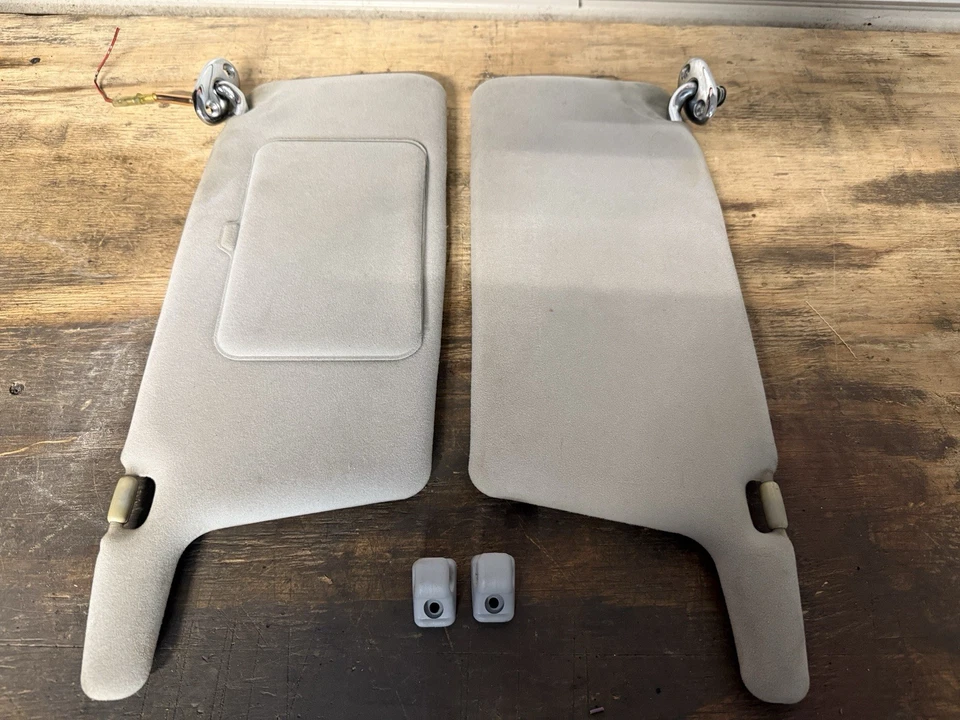 Juego de parasol gris con clip para Honda Accord 1990-1993 lado conductor pasajero Foto 2 de 4