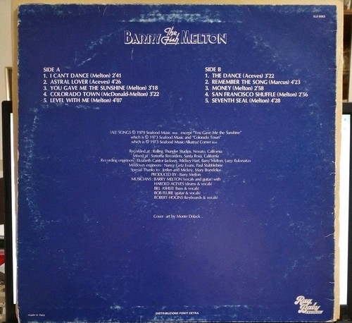 LP - BARRY MELTON/ COUNTRY JOE & FISH Level With Me 1979 VINILE - Picture 2 of 10