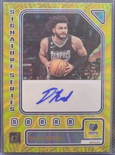 2023-24 Donruss #SS-DAV David Roddy Signature Series Yellow Laser Holo #/15