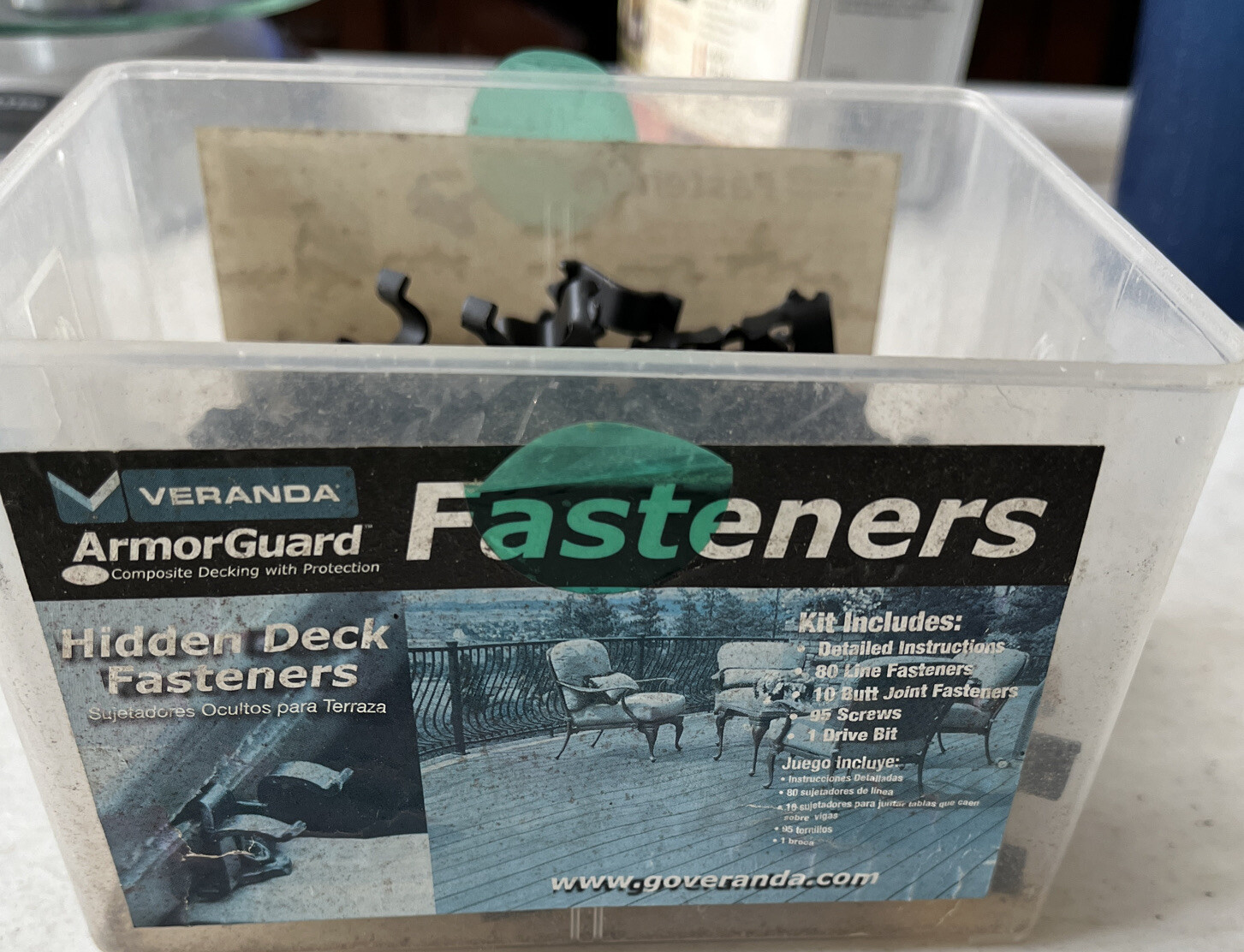 Fiberon VERANDA Hidden Deck Fasteners (73 Line And 10 Butt