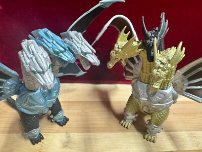 MECHA-KING GHIDORAH 特別セット RARE Mecha King Ghidorah BLUE & GOLD Variant Trendmasters Godzilla