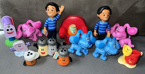Blue's Clues Lot of 14 Plastic/PVC Figures Toys 2019 Viacom