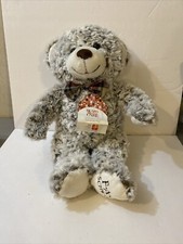 2017 F.A.O Schwarz Plush/ Stuffed Animal Bear. Brown  White Curly Fur 18  