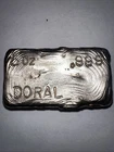 Doral 5 Oz Poured Silver Bar Vintage Very Rare And Great Pour Lines