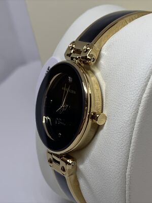 Anne Klein AK/1980BKGB Womens Analog Black Diamond Dial