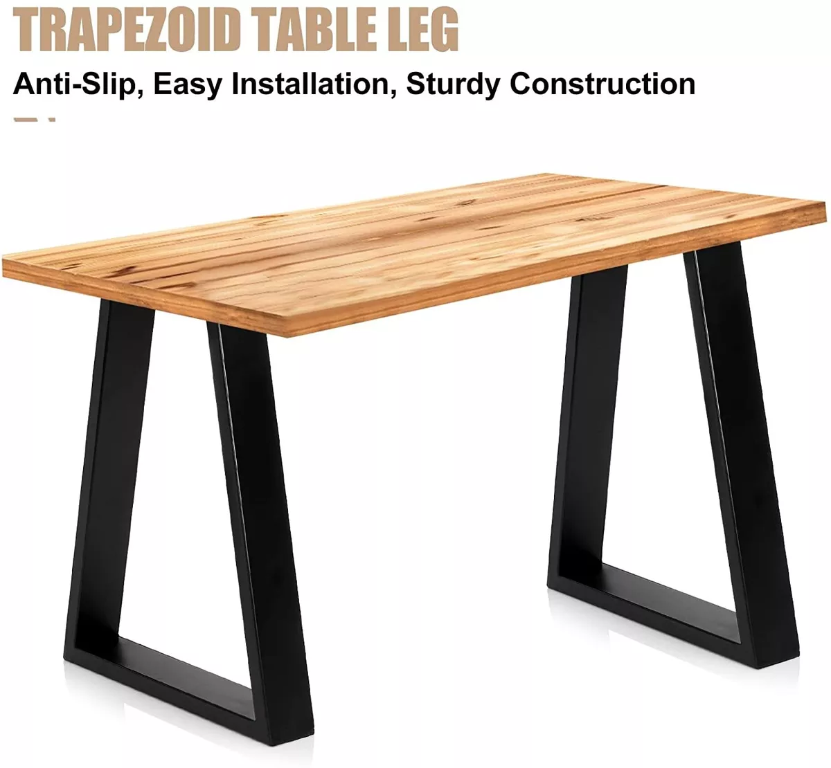 Trapezoid dining sale table legs