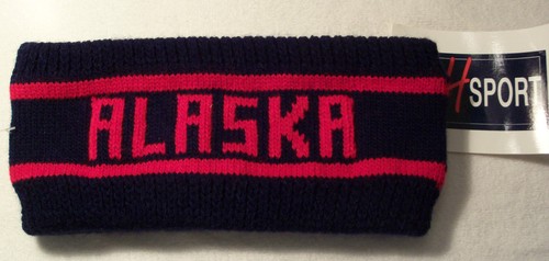 DIADEMA DEPORTIVA DE PESO INVIERNO DE PUNTO CON KETCHIKAN, LOGOTIPO DE ALASKA - HECHA EN EE. UU. - Imagen 2 de 3