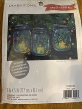 Dimensions Mason Jars Cross Stitch Kit "Be A Light To The World" 7  X 5  