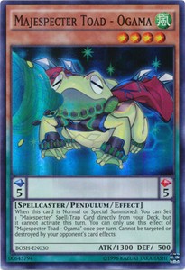 Majespecter Toad - Ogama - BOSH-EN030 - Super Rare - Unlimited Edition x3 - Near