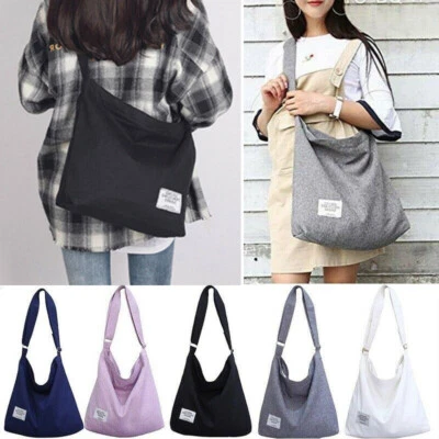 Women Satchel Shoulder Bag Tote Messenger Lady Cross Body Large Canvas Handbag