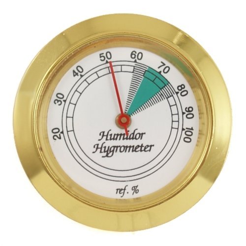 Gold Frame 36 mm Analog Hygrometer for Cigar Humidor Replacement eBay