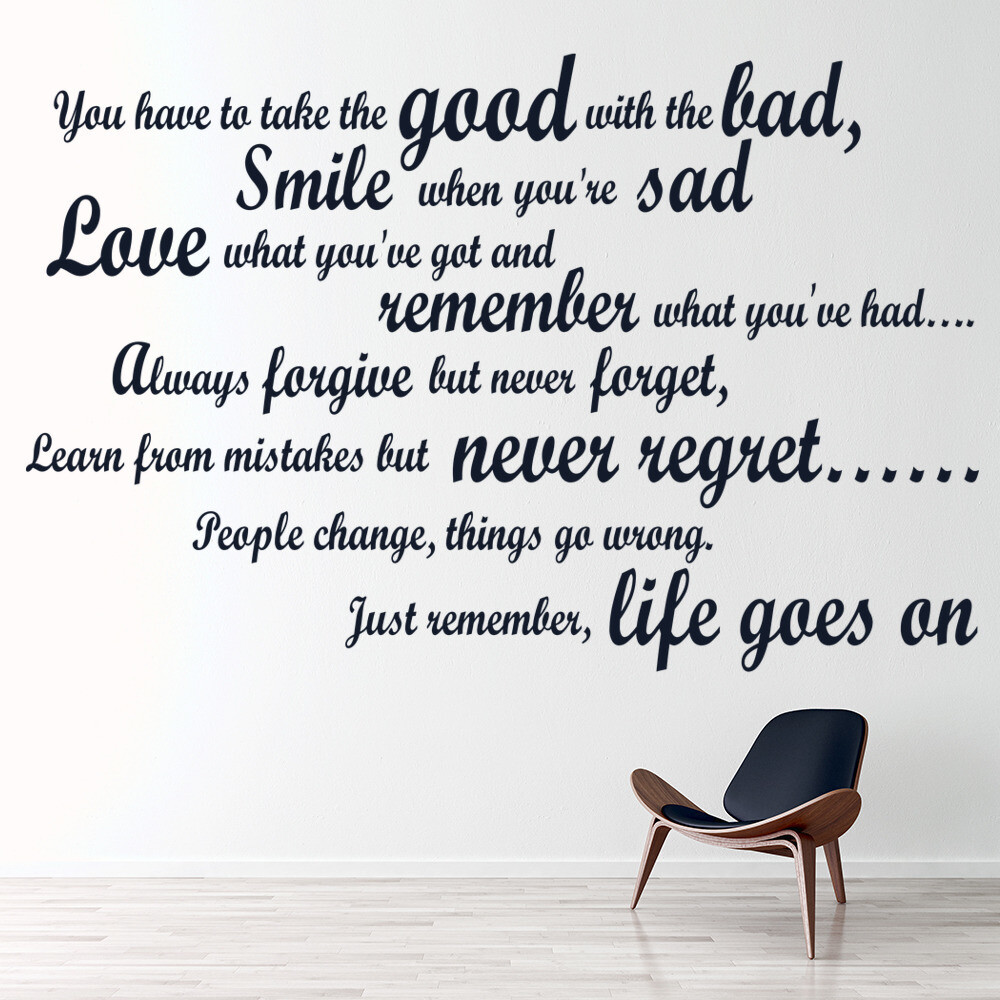 Good Take Take The Good With Bad Quotes