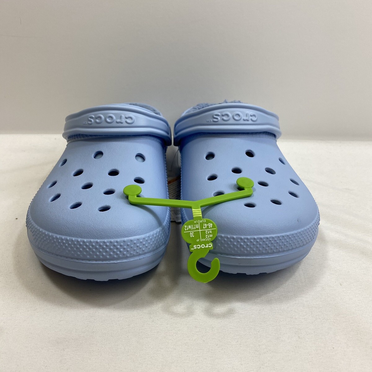 Crocs Clogs Men\'s 12 Blue Calcite Fuzzy Warm Classic Lined Beach Sandal Shoes Crocs Clogs Men main image 2