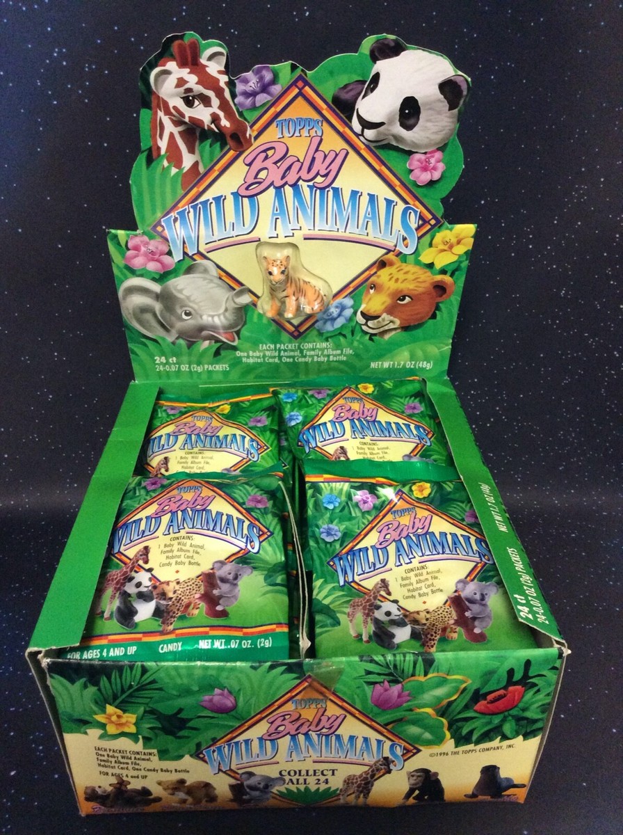 専用です☆当時物USAヴィンテージカード ベビー③⑩＆フラワー①＆アニマル⑧⑨ 1996 TOPPS BABY WILD ANIMALS - FULL DISPLAY SELLING BOX - 24