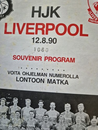 HJK Helsinki v Liverpool Football Programme 1990 - Picture 2 of 11